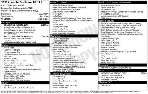 2025 Chevrolet Trailblazer RS