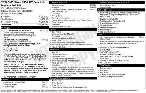 2021 GMC Sierra 1500 SLT