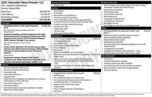 2021 Chevrolet Tahoe Premier