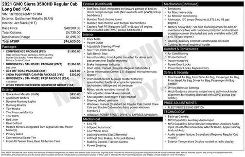 Quicksilver Metallic 2021 GMC Sierra 3500 Base