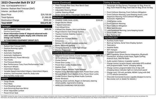 Radiant Red Tintcoat 2023 Chevrolet Bolt EV FWD 2LT