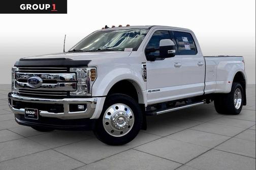White Platinum Metallic Tri-Coat 2019 Ford F-450 Lariat