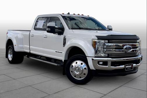 White Platinum Metallic Tri-Coat 2019 Ford F-450 Lariat