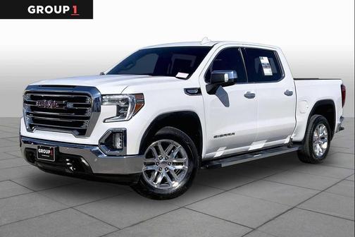 White Frost Tricoat 2021 GMC Sierra 1500 SLT