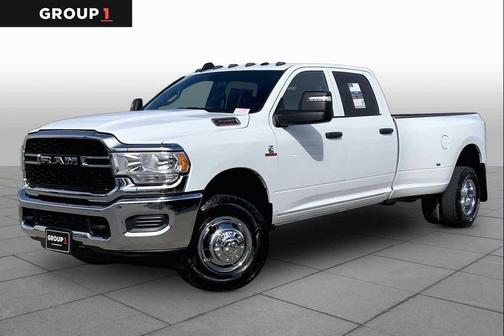 Bright White Clearcoat 2024 RAM 3500 Tradesman Crew Cab 4x4 8' Box