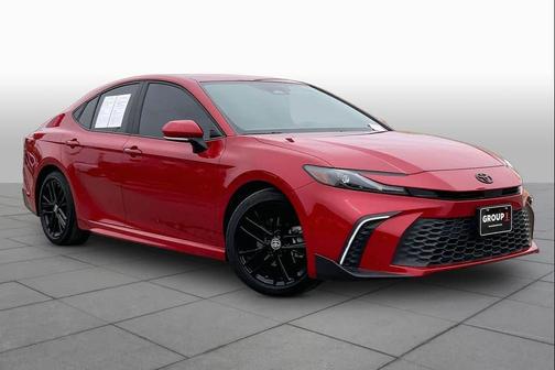 Supersonic Red 2025 Toyota Camry LE