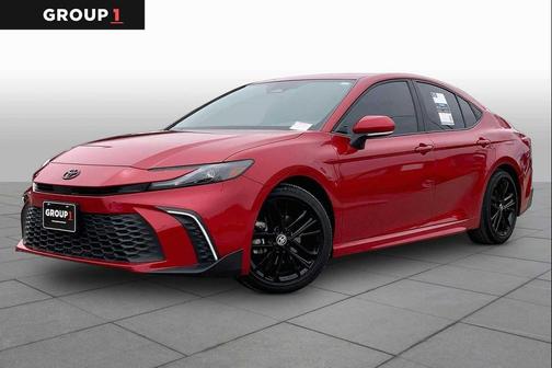 Supersonic Red 2025 Toyota Camry LE