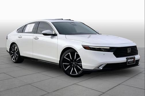 Platinum White Pearl 2025 Honda Accord Hybrid Touring