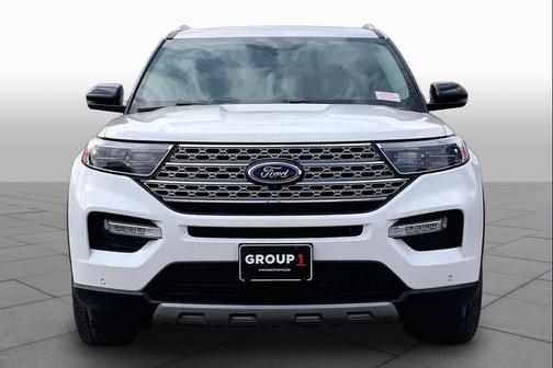 Star White Metallic Tri-Coat 2022 Ford Explorer Limited