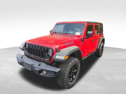 Firecracker Red Clearcoat 2025 Jeep Wrangler 4xe Willys