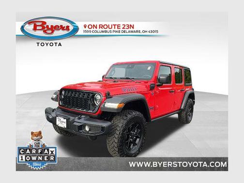 Firecracker Red Clearcoat 2025 Jeep Wrangler 4xe Willys