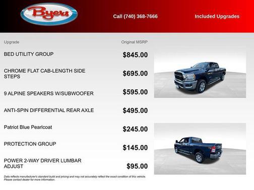 2024 RAM 2500 Big Horn Crew Cab 4x4 6'4' Box