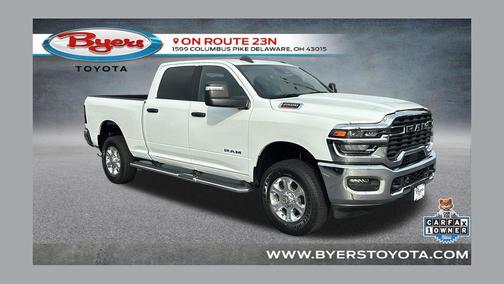 Bright White Clearcoat 2026 RAM 2500 Big Horn Crew Cab 4x4 6'4' Box