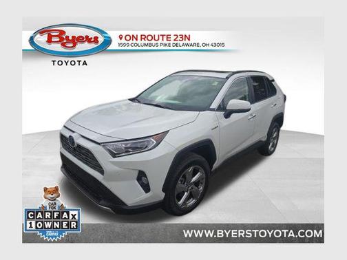Blizzard Pearl 2021 Toyota RAV4 Hybrid Limited