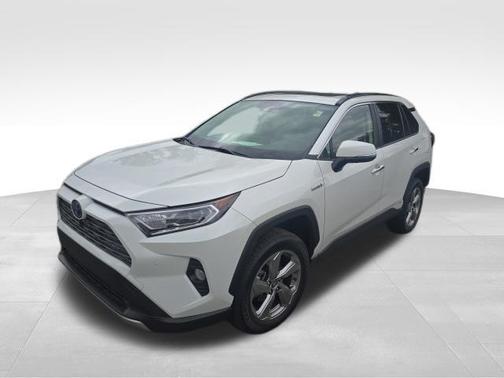 Blizzard Pearl 2021 Toyota RAV4 Hybrid Limited