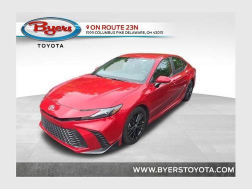 Supersonic Red 2025 Toyota Camry SE