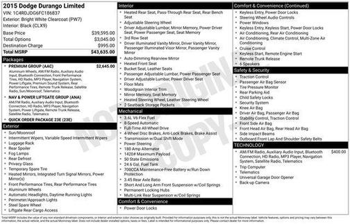 2015 Dodge Durango Limited