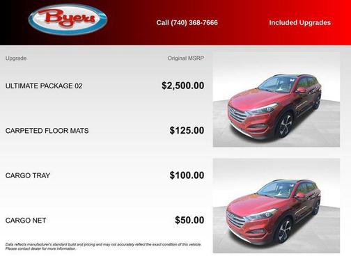 Gemstone Red 2018 Hyundai TUCSON Limited