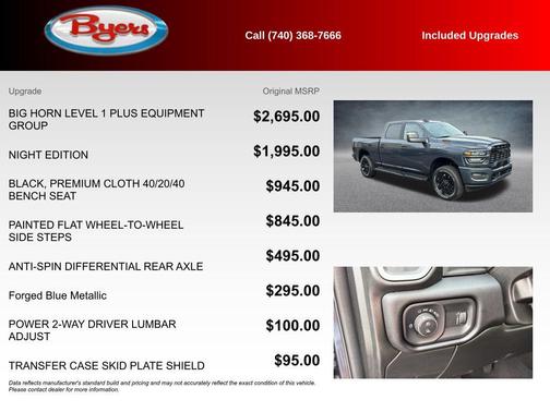 Forged Blue Metallic 2025 RAM 2500 Big Horn Crew Cab 4x4 6'4' Box