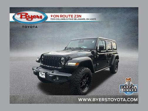 Black Clearcoat 2025 Jeep Wrangler 4xe Willys