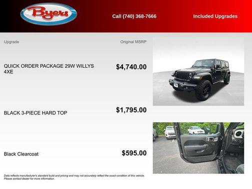 Black Clearcoat 2025 Jeep Wrangler 4xe Willys