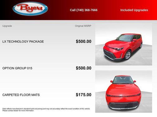 Inferno Red 2024 Kia Soul LX