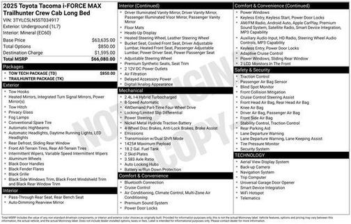 2025 Toyota Tacoma Hybrid Trailhunter
