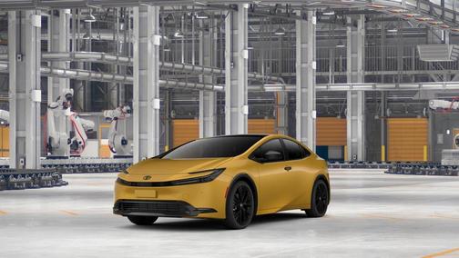 Yellow 2026 Toyota Prius Nightshade Edition