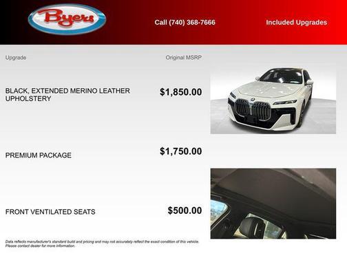 Alpine White 2025 BMW 740 xDrive