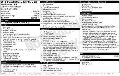 2018 Chevrolet Colorado LT