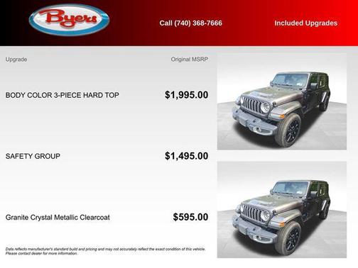 Granite Crystal Metallic Clearcoat 2025 Jeep Wrangler 4xe Sahara