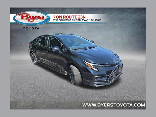 Midnight Black Metallic 2025 Toyota Corolla SE
