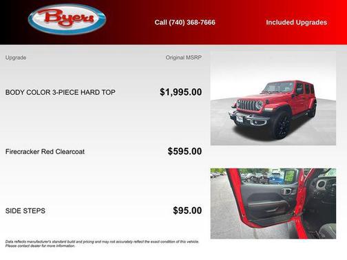 Firecracker Red Clearcoat 2025 Jeep Wrangler 4xe Sahara