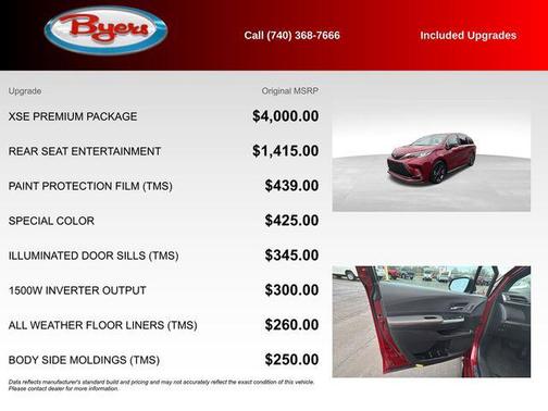 2024 Toyota Sienna XSE 7 Passenger