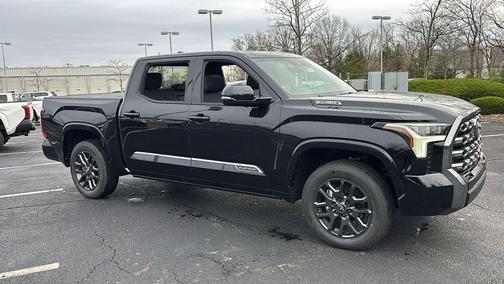 Midnight Black Metallic 2025 Toyota Tundra Hybrid Platinum