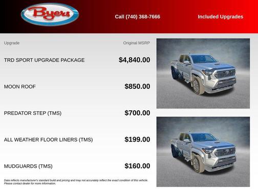Celestial Silver Metallic 2025 Toyota Tacoma TRD Sport