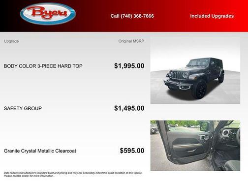Granite Crystal Metallic Clearcoat 2025 Jeep Wrangler 4xe Sahara