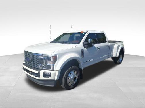 Star White Metallic Tri-Coat 2020 Ford F-450 Platinum