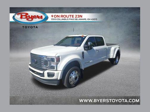 Star White Metallic Tri-Coat 2020 Ford F-450 Platinum