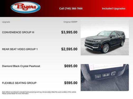 Diamond Black Crystal Pearlcoat 2024 Jeep Grand Wagoneer Series II 4x4