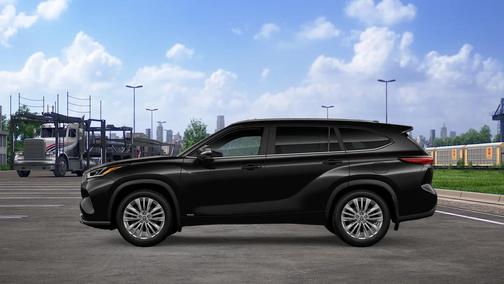 Midnight Black Metallic 2026 Toyota Highlander Hybrid Platinum