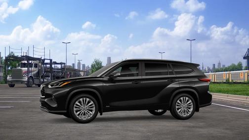 Midnight Black Metallic 2026 Toyota Highlander Hybrid Platinum