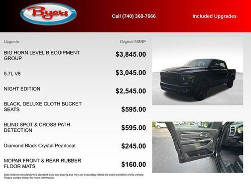 Diamond Black Crystal Pearlcoat 2023 RAM 1500 Big Horn/Lone Star