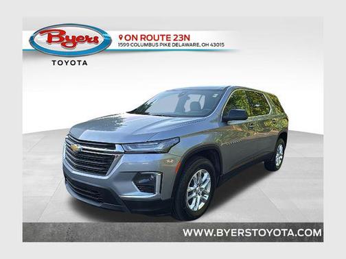 Sterling Grey Metallic 2023 Chevrolet Traverse LS