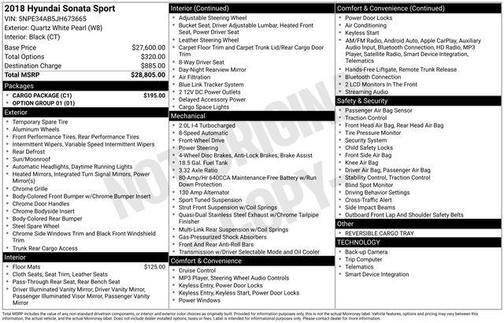 2018 Hyundai SONATA Sport 2.0T
