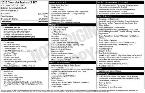 2025 Chevrolet Equinox 1LT