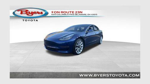 Deep Blue Metallic 2020 Tesla Model 3 Long Range