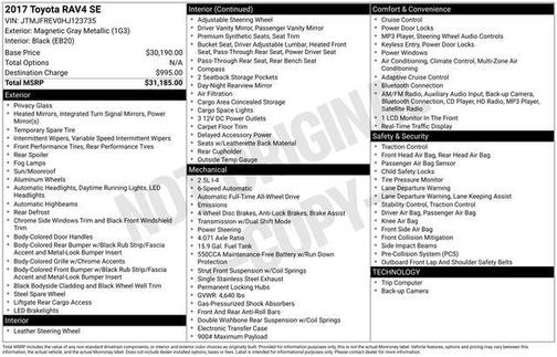 2017 Toyota RAV4 SE