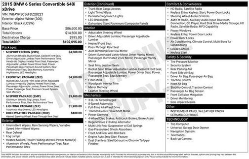 2015 BMW 640 i xDrive