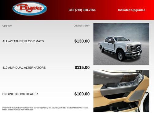 Oxford White 2023 Ford F-250 Lariat